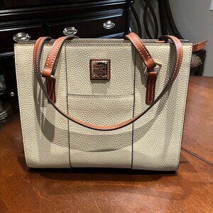 Cream Leather Dooney and Bourke Handbag